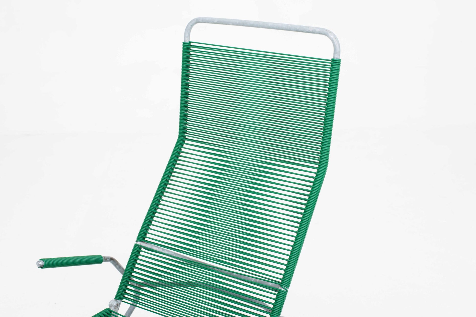 Vintage Liegestuhl Spaghetti von Huldreich Altorfer für Embru in Dunkelgrün