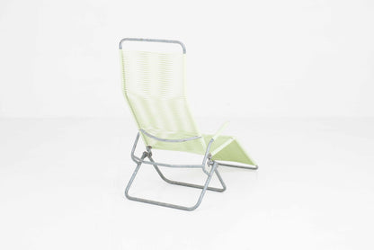Vintage Liegestuhl Spaghetti von Huldreich Altorfer für Embru in Hellgrün