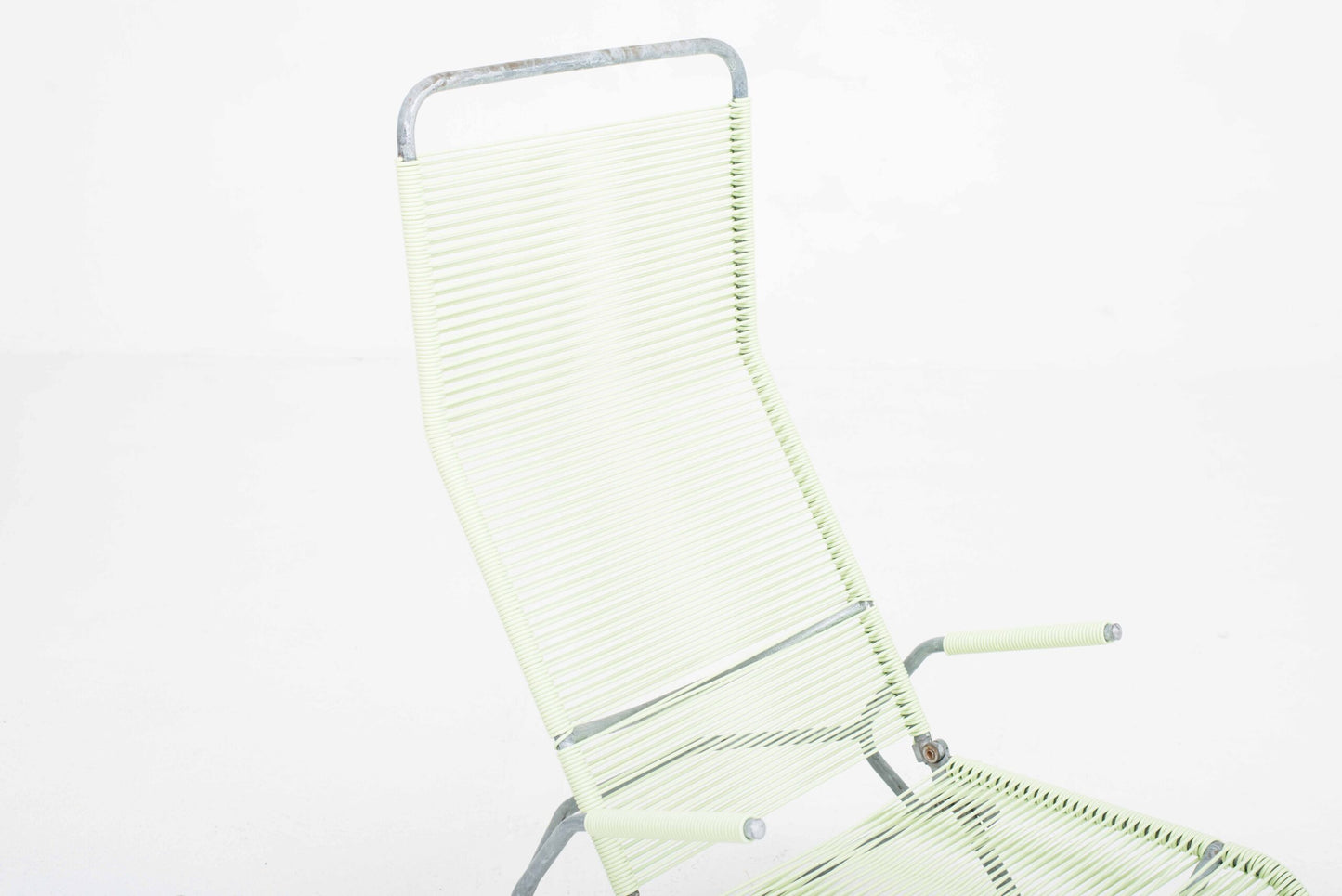 Vintage Liegestuhl Spaghetti von Huldreich Altorfer für Embru in Hellgrün
