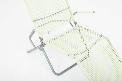 Vintage Liegestuhl Spaghetti von Huldreich Altorfer für Embru in Hellgrün