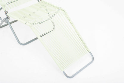 Vintage Liegestuhl Spaghetti von Huldreich Altorfer für Embru in Hellgrün