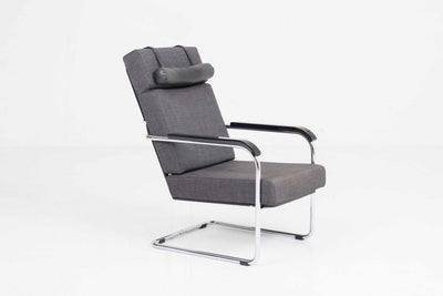 Chaise à dossier haut, modèle 1435, conçue par Werner Max Moser pour Embru.