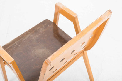 Vintage Stadthallen Wien Stuhl von Roland Rainer für Emil und Alfred Pollak