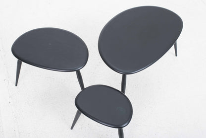 Set von 3 Pebble Beistelltische von Lucian Randolph Ercolani für Ercol