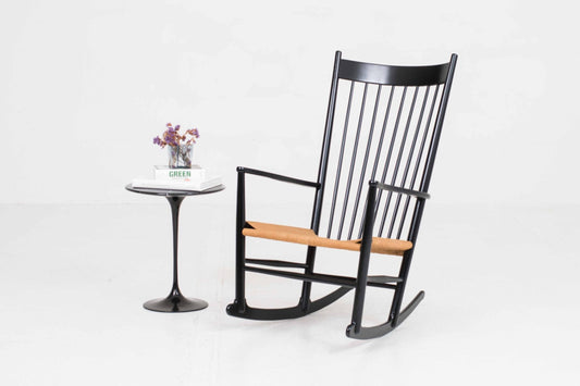 Vintage Schaukelstuhl J16 von Hans J. Wegner für FDB Møbler