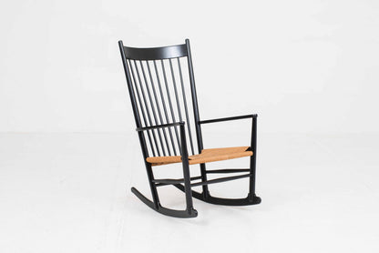 Vintage Schaukelstuhl J16 von Hans J. Wegner für FDB Møbler
