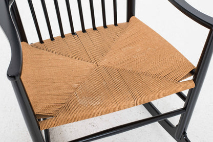 Vintage Schaukelstuhl J16 von Hans J. Wegner für FDB Møbler