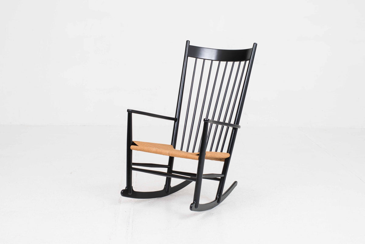 Vintage Schaukelstuhl J16 von Hans J. Wegner für FDB Møbler