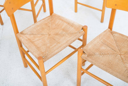 Chaise vintage J39 de Børge Mogensen pour FDB Mobler set de 6