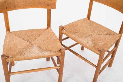 Set von 6 Vintage Stuhl J39 von Børge Mogensen für FDB Møbler