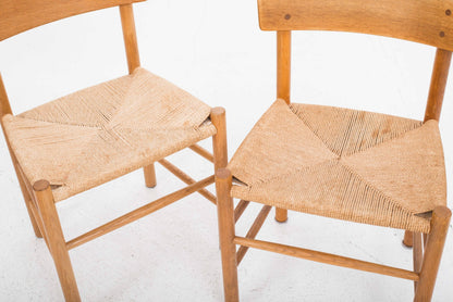 Set von 6 Vintage Stuhl J39 von Børge Mogensen für FDB Møbler