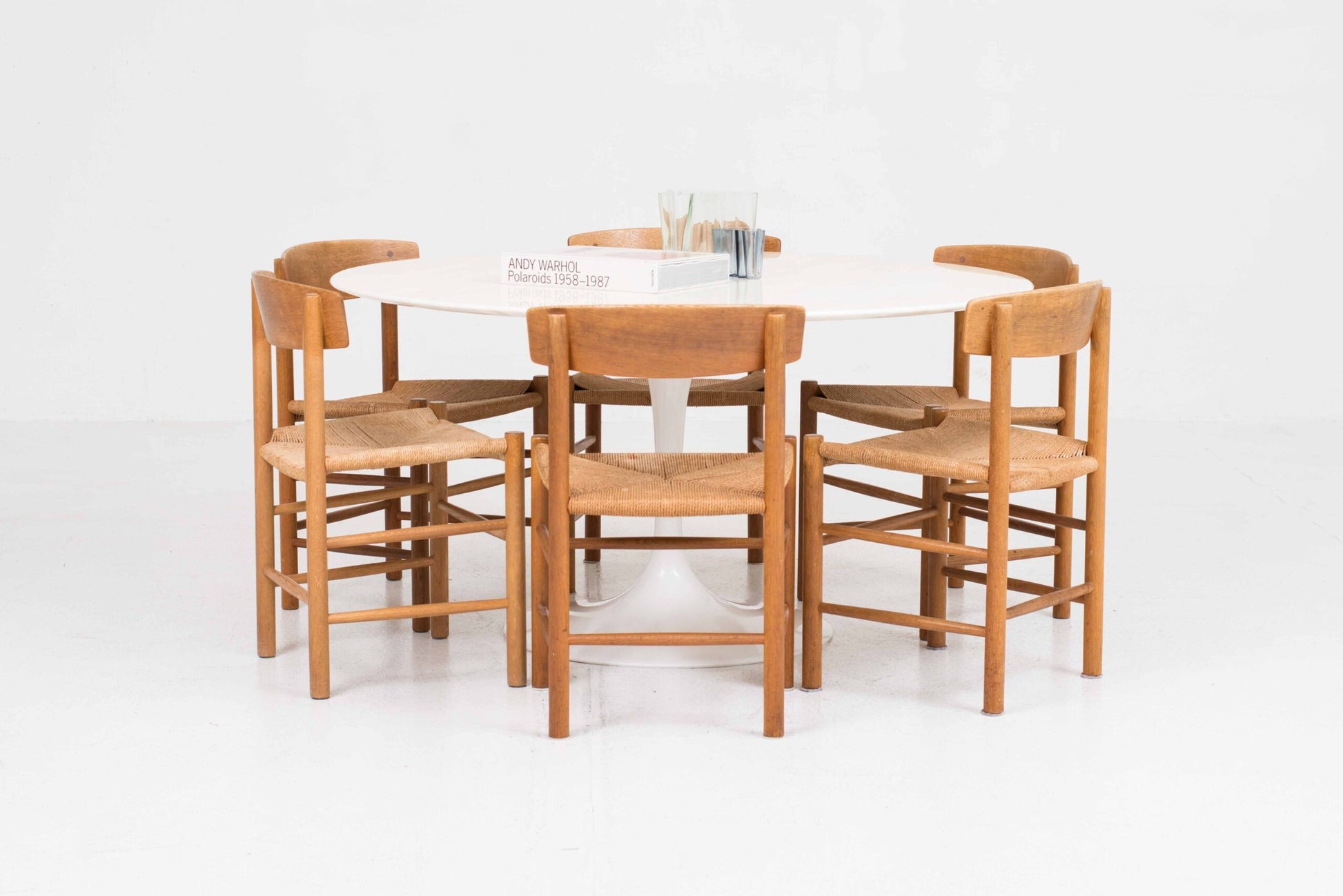 Set von 6 Vintage Stuhl J39 von B��rge Mogensen für FDB Møbler