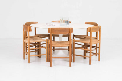 Set von 6 Vintage Stuhl J39 von B��rge Mogensen für FDB Møbler