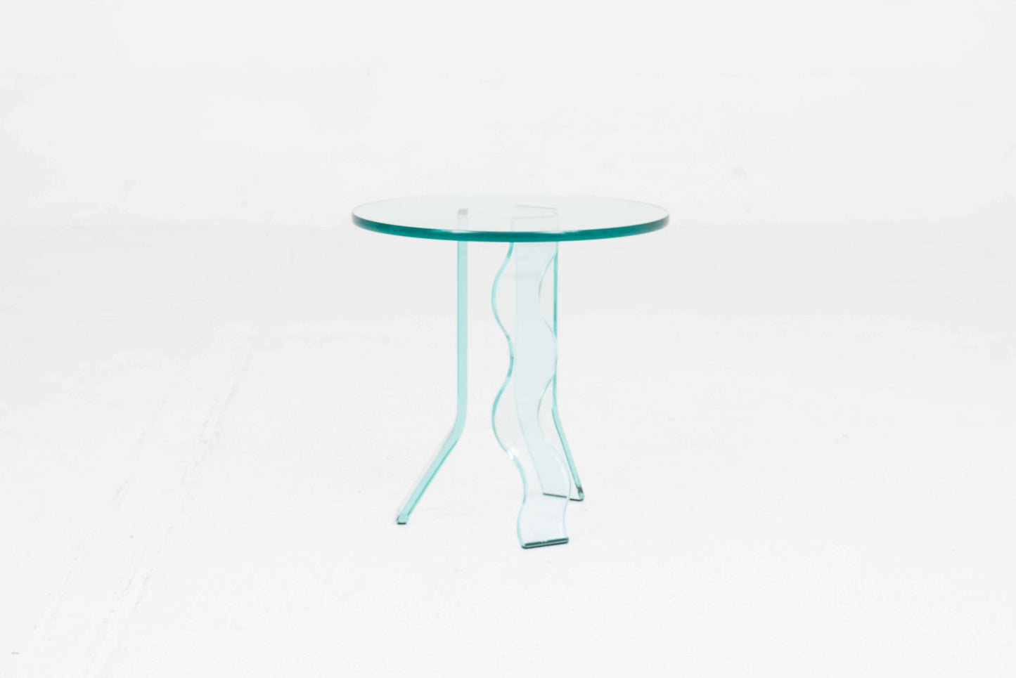 Vintage Beistelltisch C-ID von Fiam aus Glas, 45cm