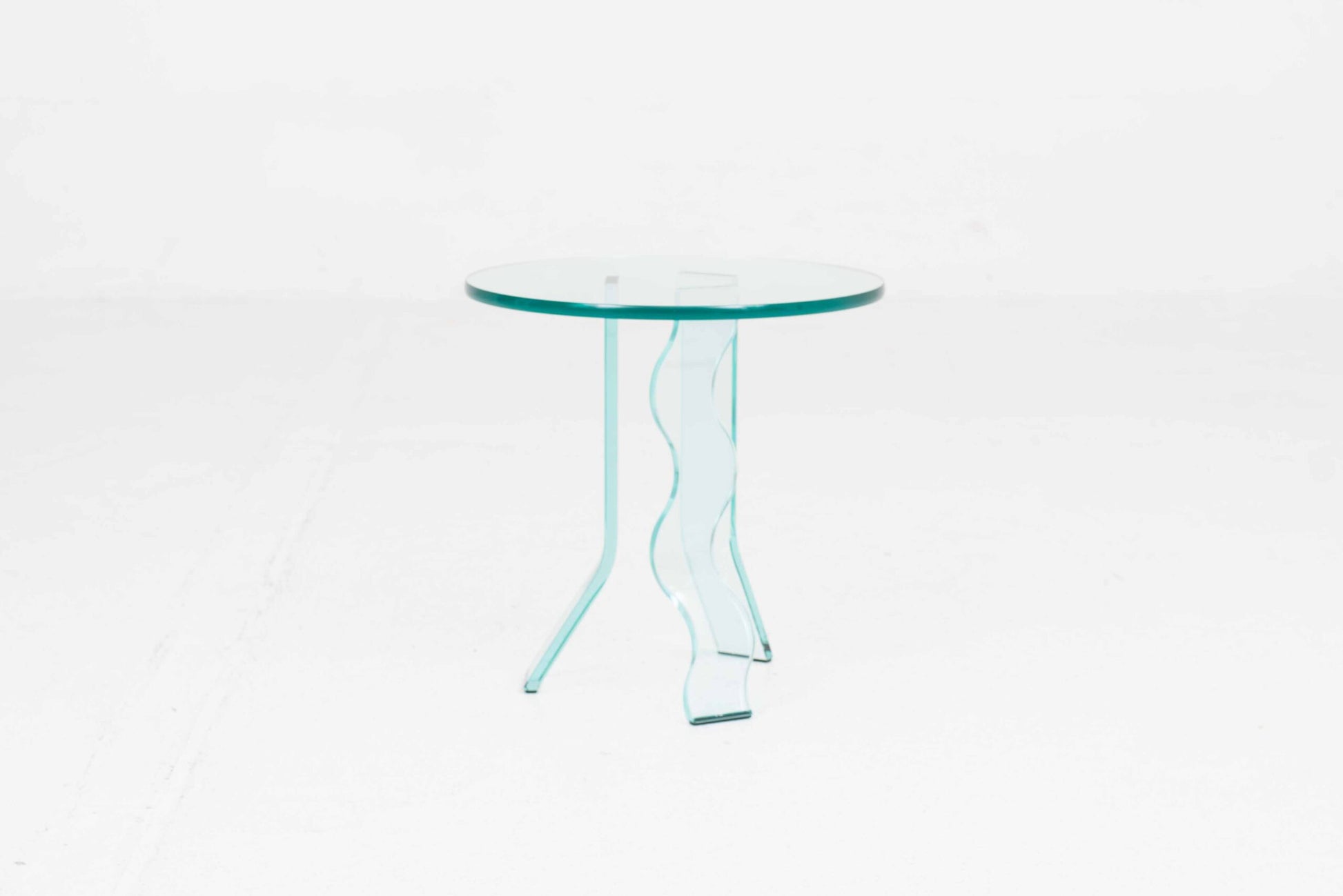 Vintage Beistelltisch C-ID von Fiam aus Glas, 45cm