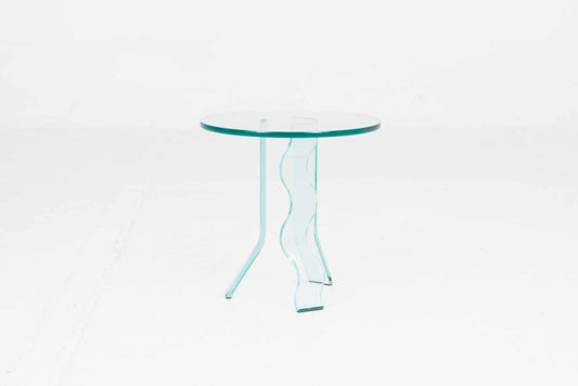 Vintage Beistelltisch C-ID von Fiam aus Glas, 45cm