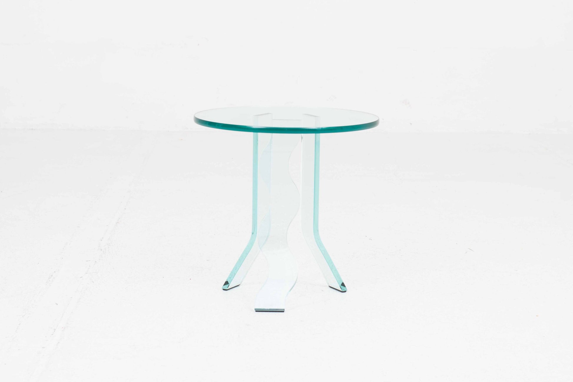 Vintage Beistelltisch C-ID von Fiam aus Glas, 45cm