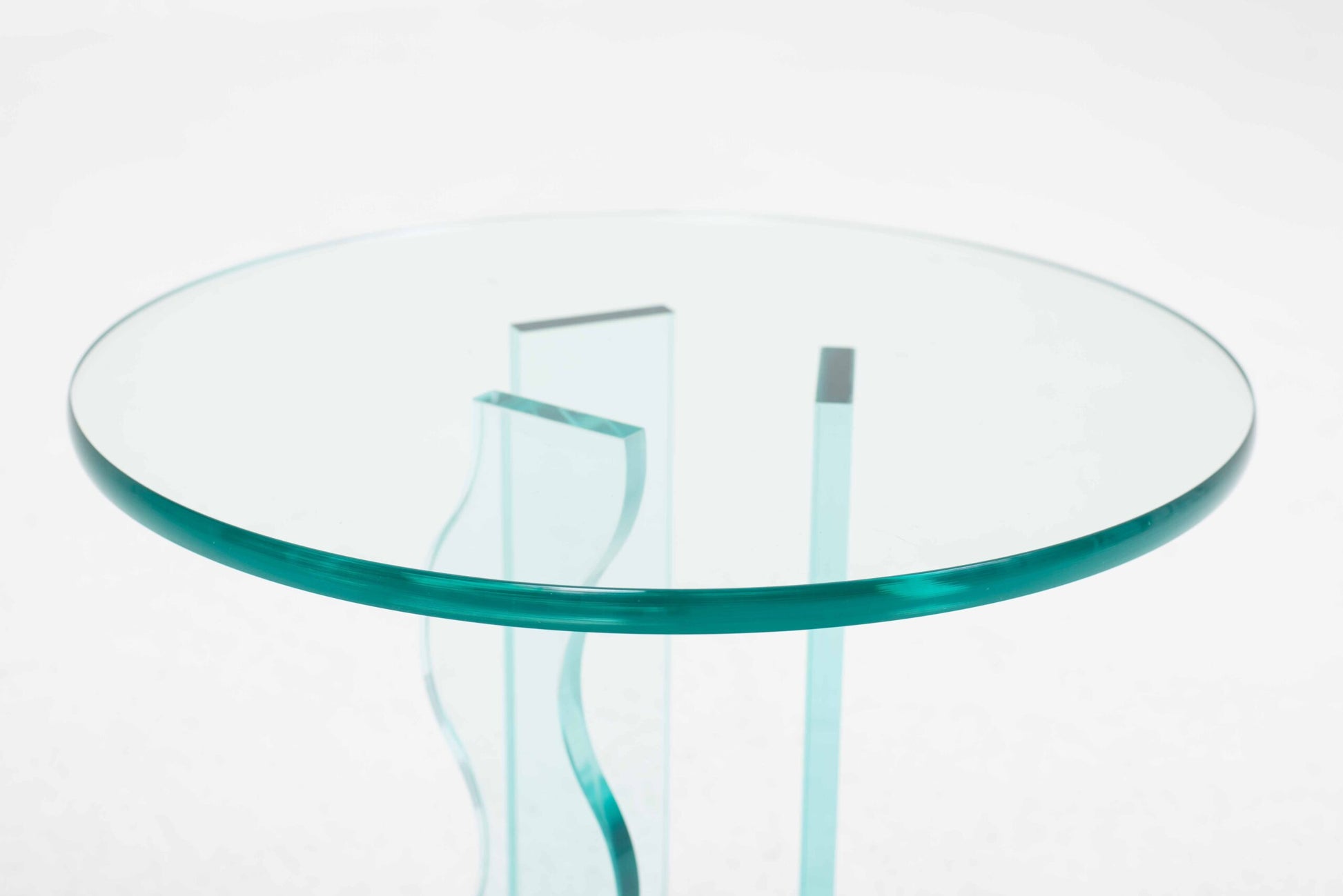 Vintage Beistelltisch C-ID von Fiam aus Glas, 45cm