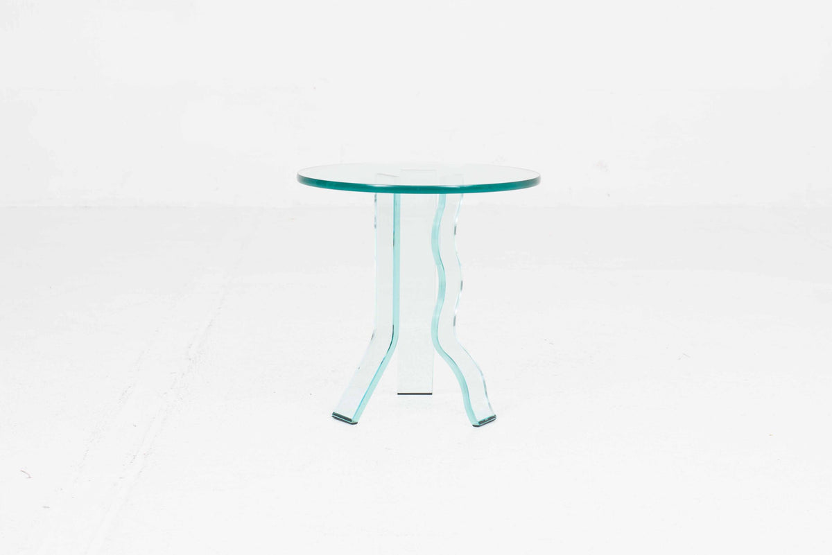 Vintage Beistelltisch C-ID von Fiam aus Glas, 45cm