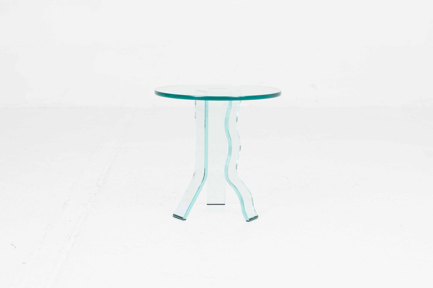 Vintage Beistelltisch C-ID von Fiam aus Glas, 45cm