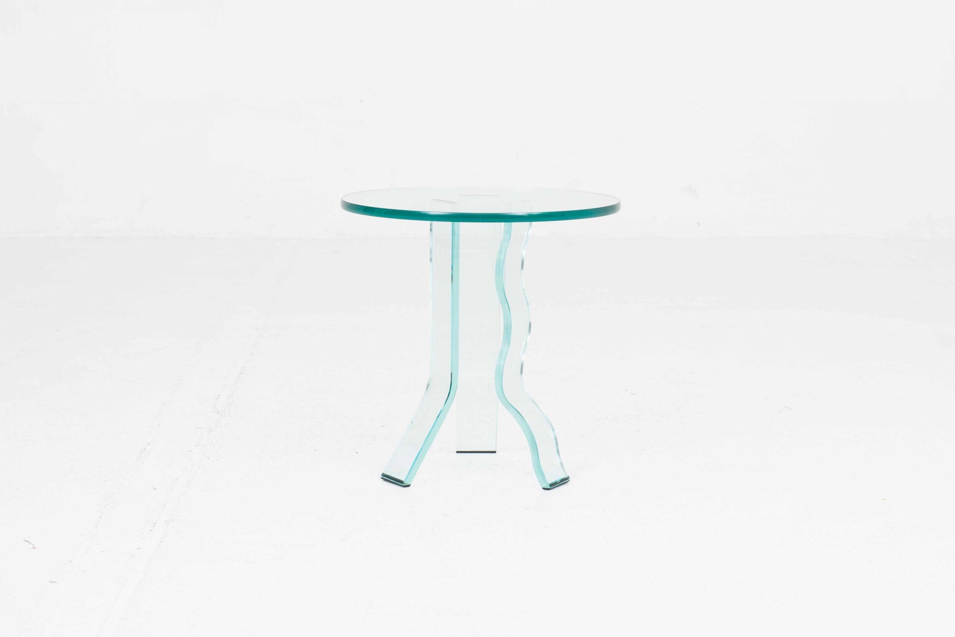 Vintage Beistelltisch C-ID von Fiam aus Glas, 45cm
