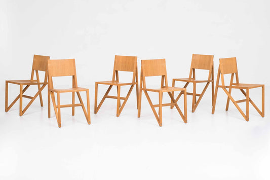 Vintage Stuhl Frame Chair von Wouter Scheublin für Established und Sons Set von 6