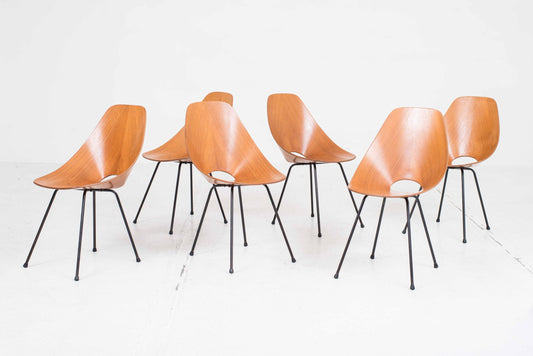 Vintage Stuhl Medea von Vittorio Nobili für Fratelli Tagliabue Set von 6
