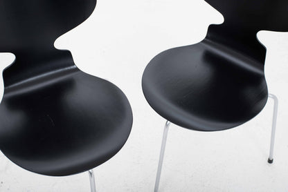 Vintage Stuhl Ameise 3101 von Arne Jacobsen für Fritz Hansen, Schwarz