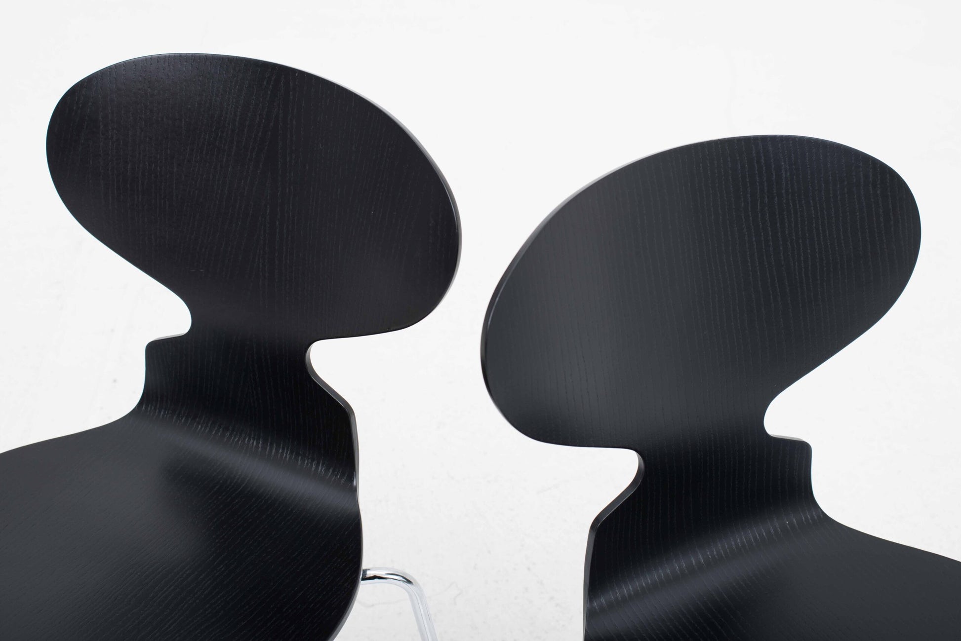 Vintage Stuhl "Ameise 3101" von Arne Jacobsen für Fritz Hansen, schwarz lasiert