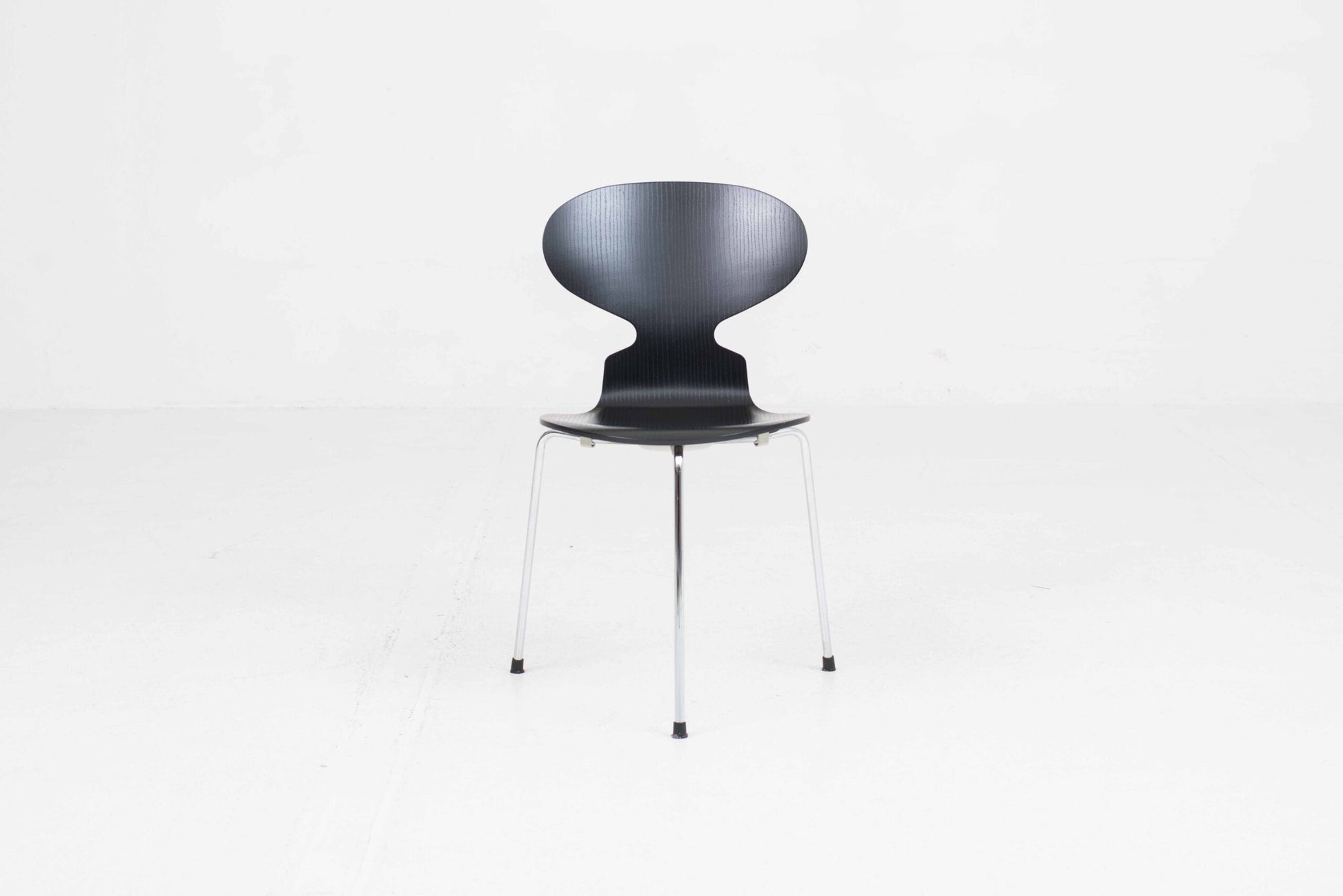 Vintage Stuhl "Ameise 3101" von Arne Jacobsen für Fritz Hansen, schwarz lasiert