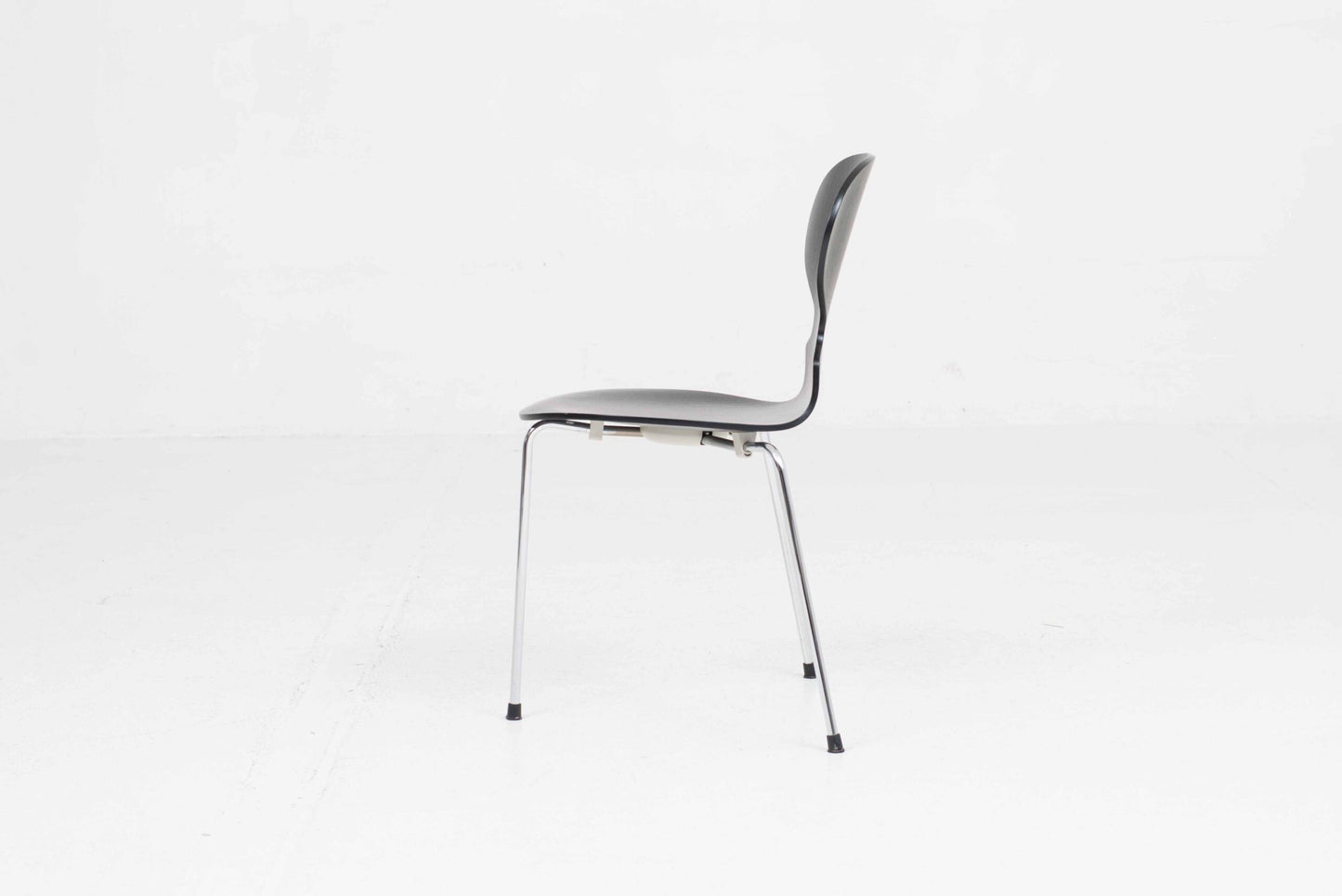 Vintage Stuhl "Ameise 3101" von Arne Jacobsen für Fritz Hansen, schwarz lasiert