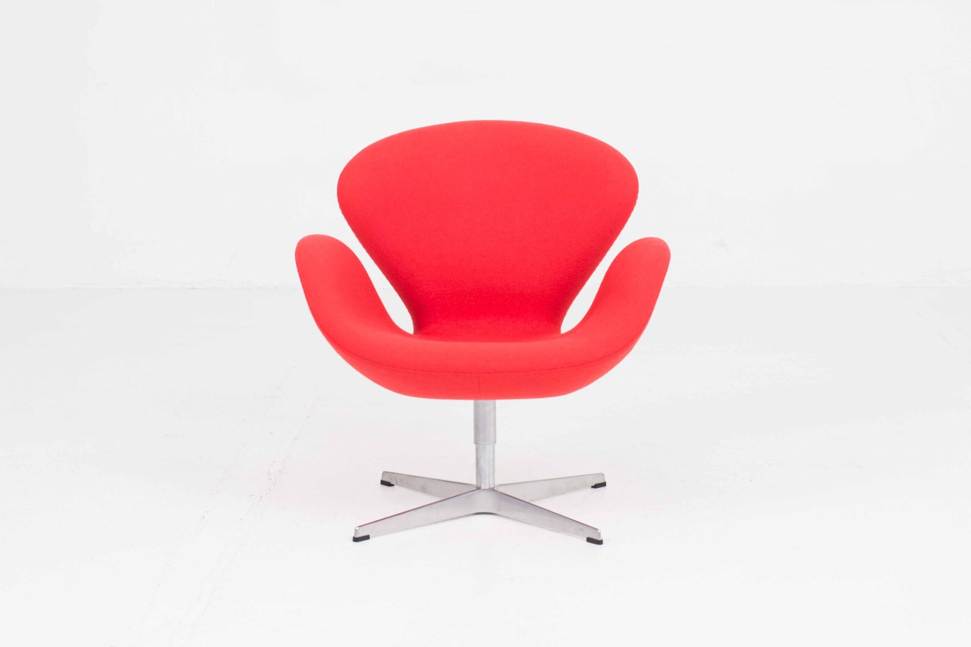 Vintage Sessel Swan von Arne Jacobsen für Fritz Hansen, Rot
