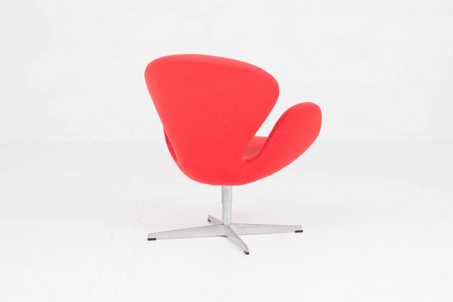 Vintage Sessel Swan von Arne Jacobsen für Fritz Hansen, Rot