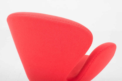 Vintage Sessel Swan von Arne Jacobsen für Fritz Hansen, Rot