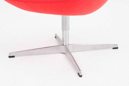 Vintage Sessel Swan von Arne Jacobsen für Fritz Hansen, Rot