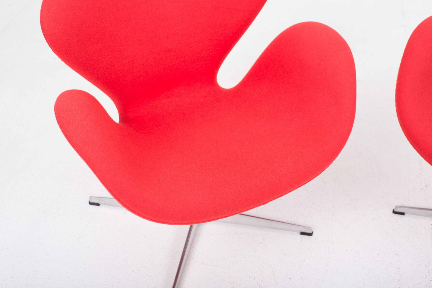 Vintage Sessel Swan von Arne Jacobsen für Fritz Hansen, Rot