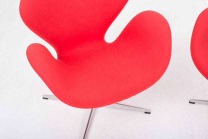 Vintage Sessel Swan von Arne Jacobsen für Fritz Hansen, Rot