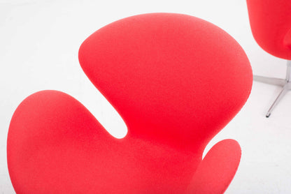 Vintage Sessel Swan von Arne Jacobsen für Fritz Hansen, Rot