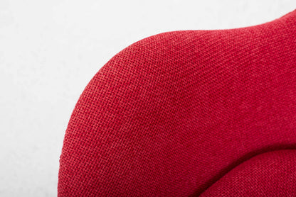 Vintage Loungesessel Egg Chair von Arne Jacobsen für Fritz Hansen in rotem Stoff