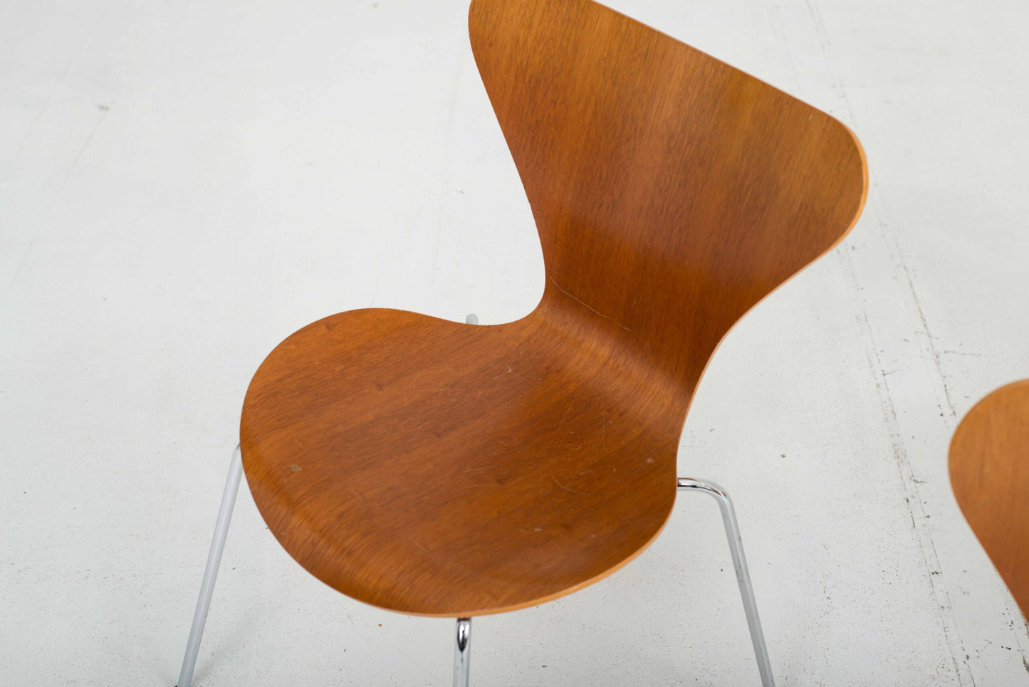 Fritz Hansen 3107 chairs by Arne Jacobsen in teak, set of four