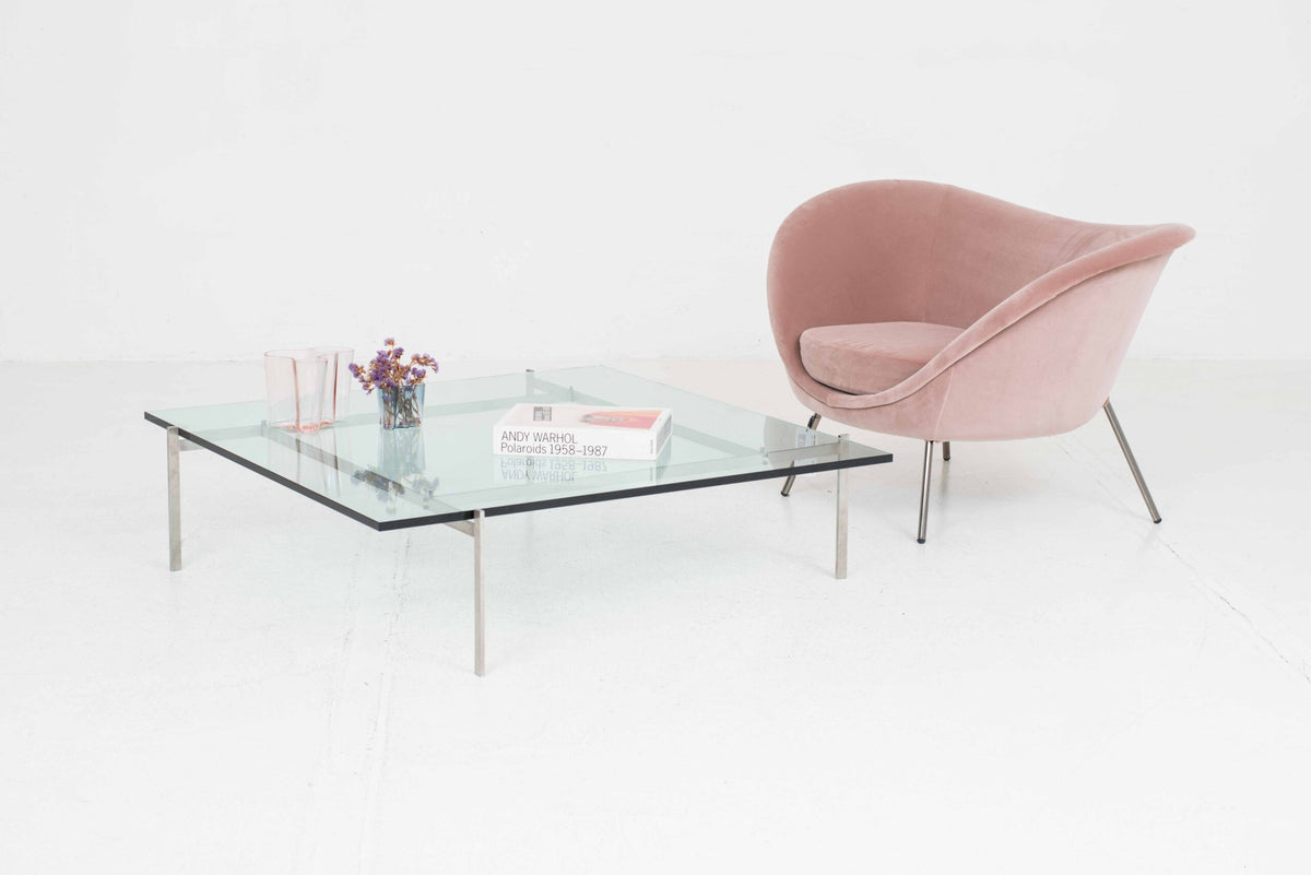 Vintage Couchtisch PK61 von Poul Kjaerholm für Fritz Hansen
