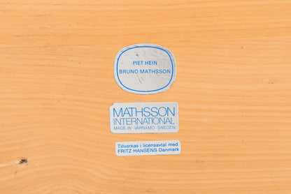 Supercircular coffee table by Piet Hein and Bruno Mathsson for Fritz Hansen