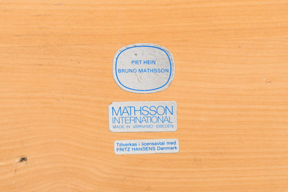 Supercircular coffee table by Piet Hein and Bruno Mathsson for Fritz Hansen