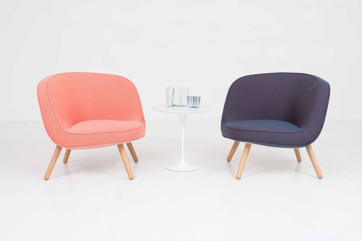 Vintage Sessel VIA57 von KiBiSi für Fritz Hansen in Altrosa