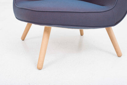 Vintage Sessel VIA57 von KiBiSi für Fritz Hansen in Blau