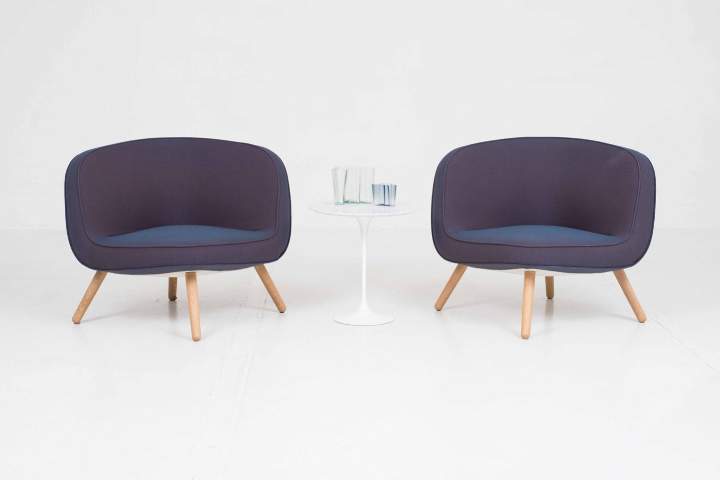 Vintage Sessel VIA57 von KiBiSi für Fritz Hansen in Blau