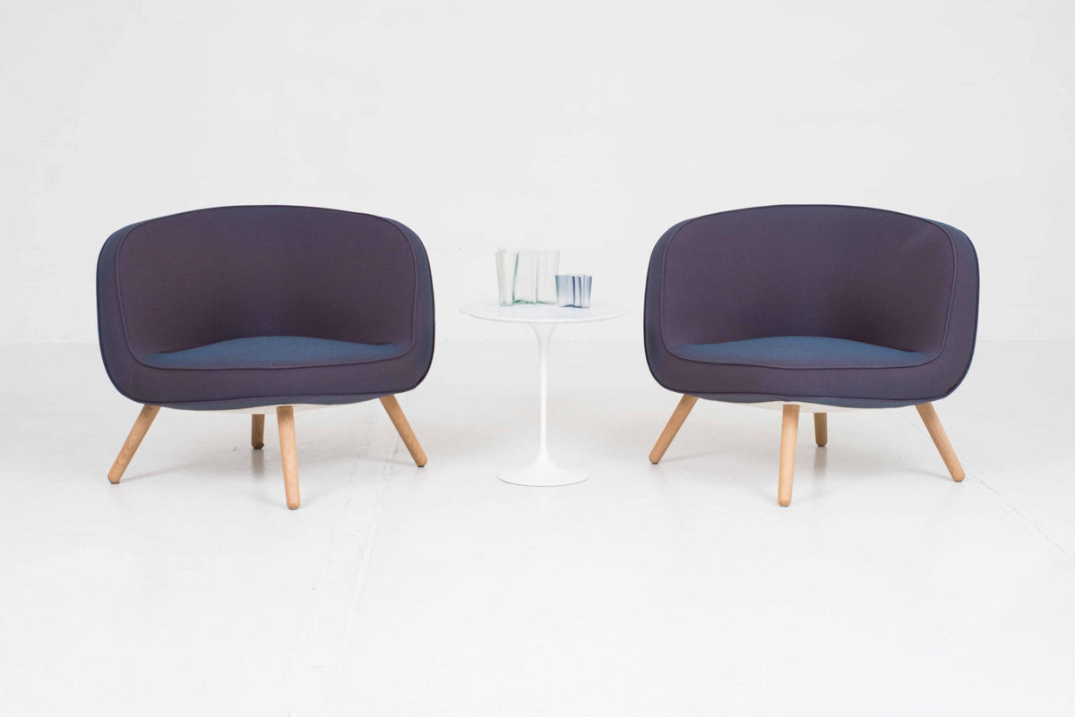 Vintage Sessel VIA57 von KiBiSi für Fritz Hansen in Blau