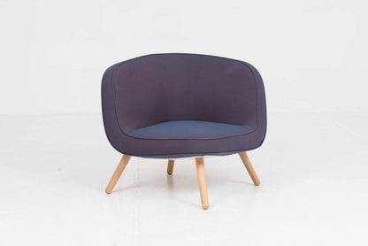 Vintage Sessel VIA57 von KiBiSi für Fritz Hansen in Blau