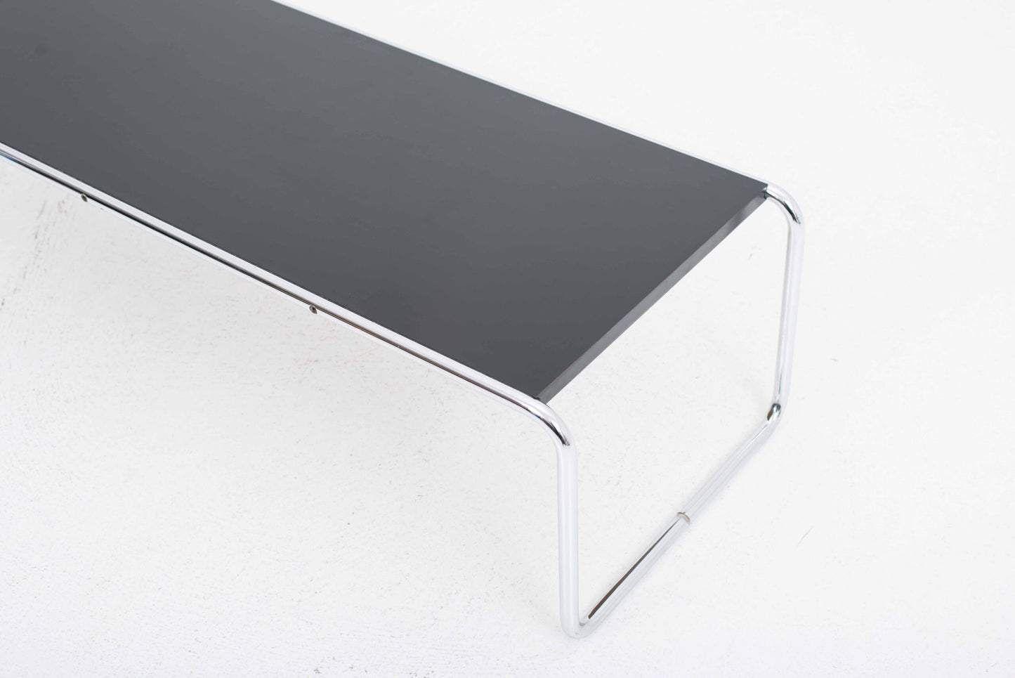 Vintage Couchtisch Laccio 2 von Marcel Breuer für Gavina/Knoll in Schwarz