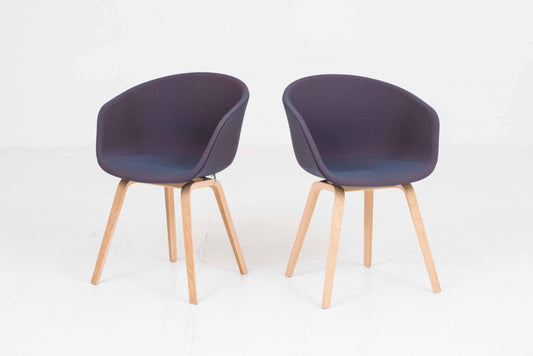 Vintage Stuhl "About A Chair AAC 23" von Hee Welling für HAY in Blau